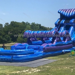 Giant backyard inflatable garden activity water slide inflatable slide water park