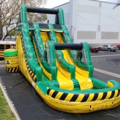 Toxic Paradise Water Slide, inflatable bounce house combined water slide
