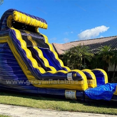 Blue and Yellow Water Slide