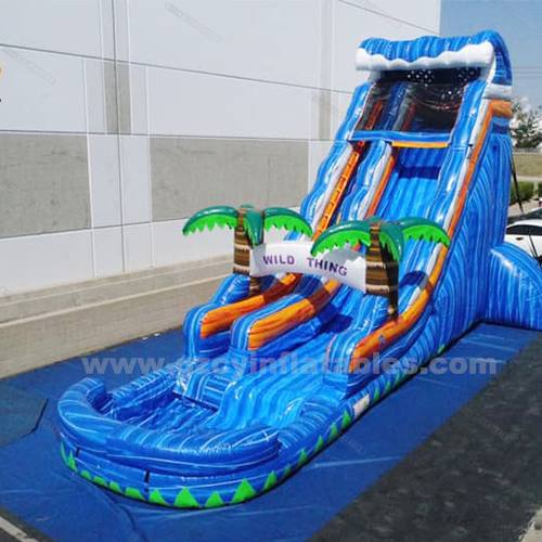 Commercial bounce house adult inflatable swimming pool slide backyard water slide