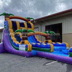 Adult Large Commercial Water Slide Inflatable Pool Bounce Castle Trampoline Water Slide