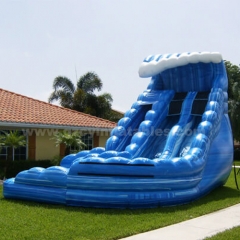 Children's amusement park inflatable giant wave water slide