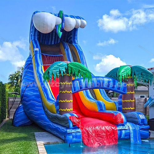 Pool Wild Wave Inflatable Water Slide