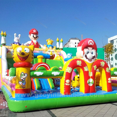 Mario Inflatable Structure Commercial Super Mario Inflatable Bouncy Castle Jumping House Combo
