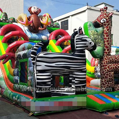 Giraffe/Zebra Animal Jungle Inflatable Park Fun Playground