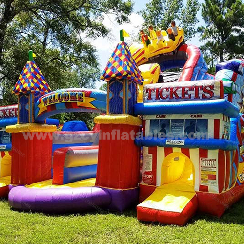 Carnival Kids Obstacle Inflatable Combo Bouncy Castle Slide