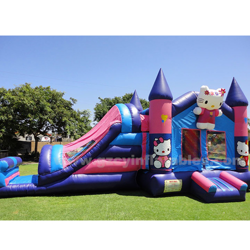 Hello Kitty Inflatable Combo Jumper Castle with Slide