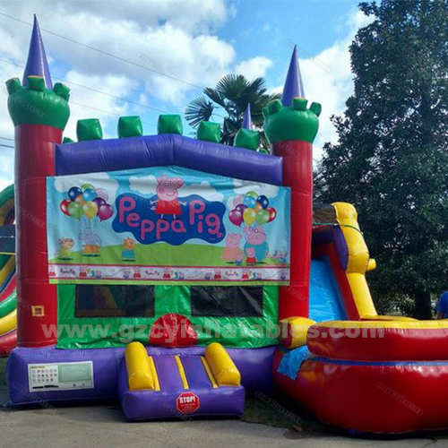Peppa Pig inflatable Combo castle slide