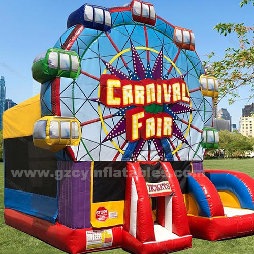 Carnival Fair Inflatable Combo Bouncy Castle Slide