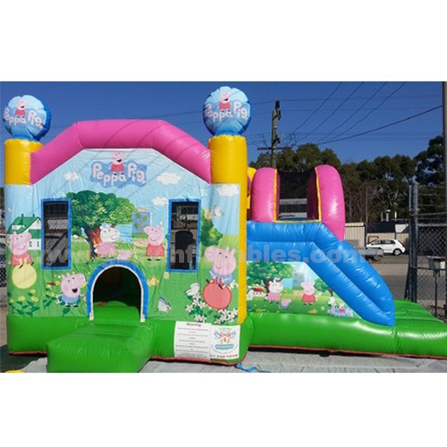 Peppa Pig Inflatable Dry Combo Bounce Slide