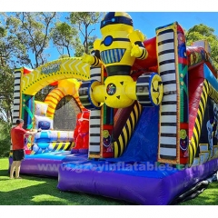 Robot Inflatable Bouncer Combo Jumping Castle Slide