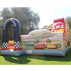 Cars Combo Bounce Slide Kids Inflatale Jumping Castle