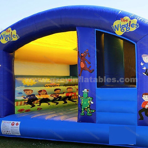 Wiggles Inflatable Jumping Castle with Slide Bounce Houses for Sale