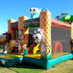 Safari Park Bounce House Bouncy Castle with Slide