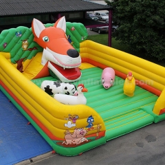 Animal Dog Inflatable Bounce House with Slide