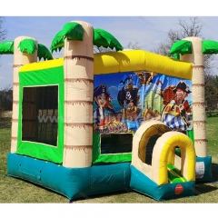 Pirate Island Palm Tree Inflatable Bounce House Jumping Castle