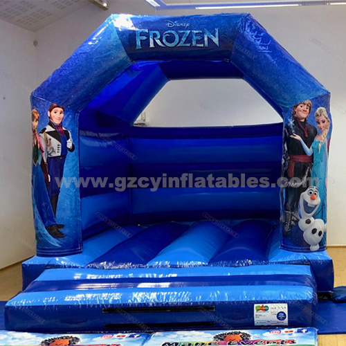 Frozen Princess Trampoline Blue Inflatable Bounce House ,Inflatable jumping bouncy castle