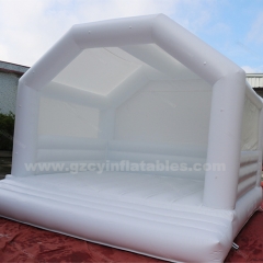 White Outdoor Business Wedding Inflatable PVC Castle Inflatable Bounce House Castle