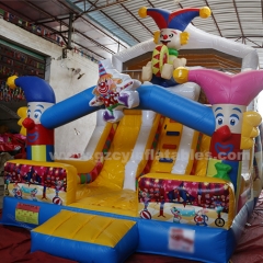 Commercial PVC New Design Circus Large Inflatable Bounce Castle Slide Playground