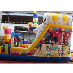 Commercial PVC New Design Circus Large Inflatable Bounce Castle Slide Playground