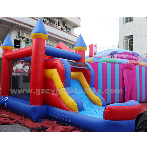 Commercial inflatable jumping castle combination bounce house inflatable slide