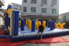 Interactive Game Big Inflatable Obstacle Race Bounce Trampoline for Adults and Kids