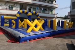 Interactive Game Big Inflatable Obstacle Race Bounce Trampoline for Adults and Kids