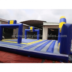 Commercial Children Obstacle Race Inflatable Trampoline Inflatable Bounce House Combination