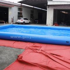 Outdoor playground large square inflatable pool kids inflatable swimming pool