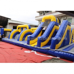 Custom Inflatable Game Park Amusement Park Inflatable Obstacle Race Kids and Adults Bouncy Castle