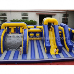 Commercial Outdoor Inflatable Jumping Slide Obstacle Race Adult and Kids Inflatable Castle