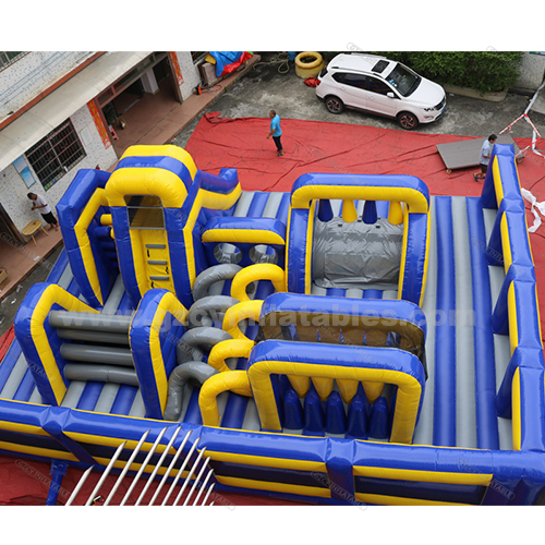 Custom Inflatable Game Park Amusement Park Inflatable Obstacle Race Kids and Adults Bouncy Castle