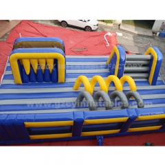 Children's inflatable bounce house slide inflatable obstacle race outdoor inflatable bouncer with slide