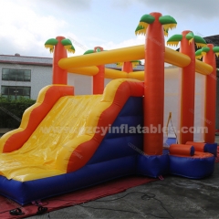 High quality inflatable jumping castle kids inflatable trampoline slide combination