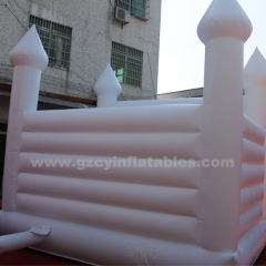 Inflatable white bouncy castle wedding, inflatable white castle