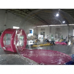 Pink Transparent PVC Bubble Dome House Camping Tent Party Inflatable Bubble House For Kids