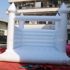 Inflatable white bouncy castle wedding, inflatable white castle