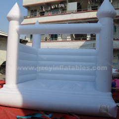 Inflatable white bouncy castle wedding, inflatable white castle
