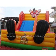 Commercial inflatable climbing castle slide, inflatable castle slide combo