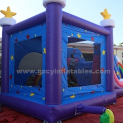 Commercial PVC inflatable unicorn bounce house slide combo jumping castle bouncer for kids