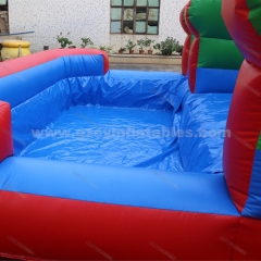 inflatable bouncing castle jumpers slide commercial inflatable plam tree water slide