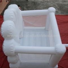 PVC White Wedding Bounce House Jumper Inflatable Bouncy Castle