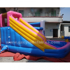 Inflatable Bouncer Jumping Castle Slide With Swimming Pool