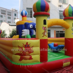 Customized Amusement Inflatable Combo Bouncer Inflatable Bounce House For Kids