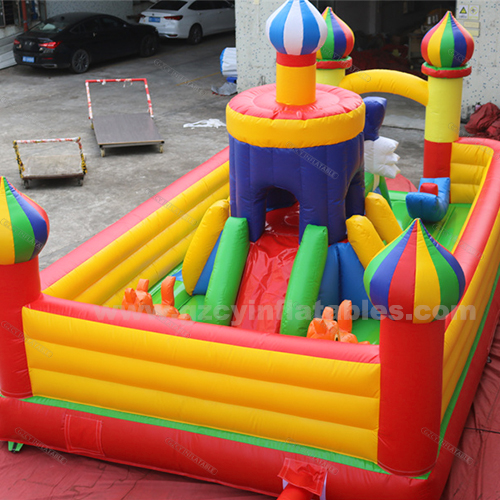 commercial playground outdoor bounce house with slides inflatable fun city castle