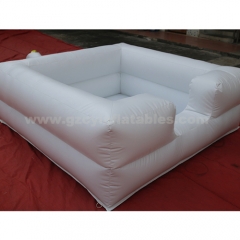 Commercial PVC Playground Toddler Kids White Inflatable Ball Pit