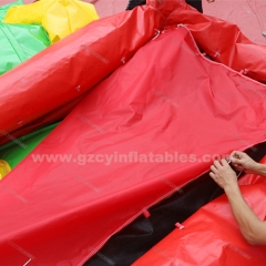 Commercial grade inflatable obstacle jumping castle inflatable slide