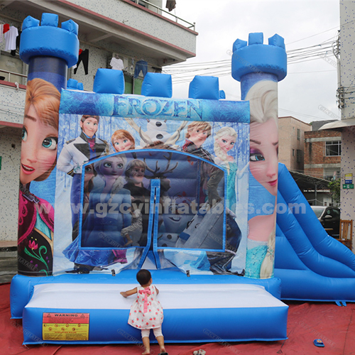 Inflatable Bouncer Frozen jumping castle Frozen princess combo slide