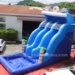 inflatable bounce house inflatable water slide with pool