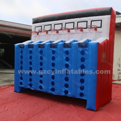 Outdoor commercial inflatable basketball hoop